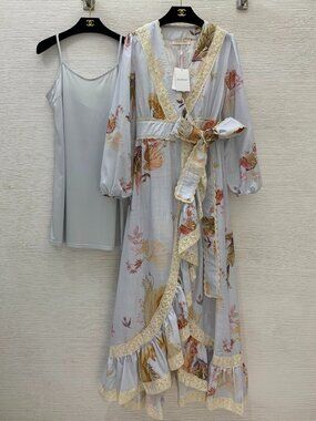knee length dresses for ladies Zimmermann Peggy Sleeveless Shirt Dress Magenta Ivory Paisley